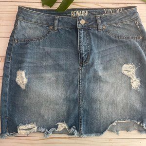 New York REWASH Vintage Reunions Denim Skirt